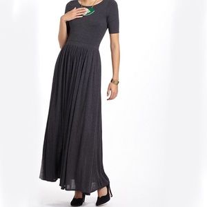 Anthropologie Bordeaux Scoop Back Maxi Dress